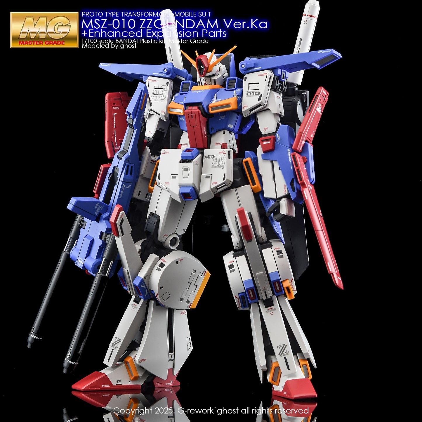 G-Rework [MG] ZZ GUNDAM Ver.Ka + Enhanced Expansion Parts (water slide decal)