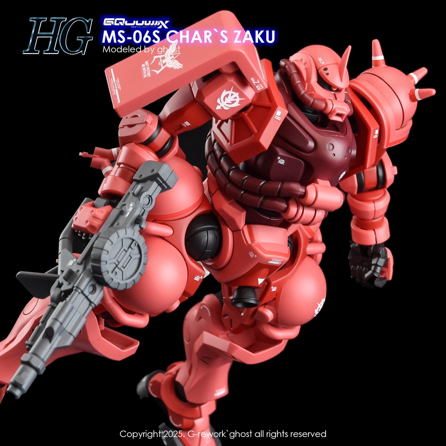 G-Rework [HG] [GQuuuuuux] CHAR'S ZAKU (Water slide ONLY)