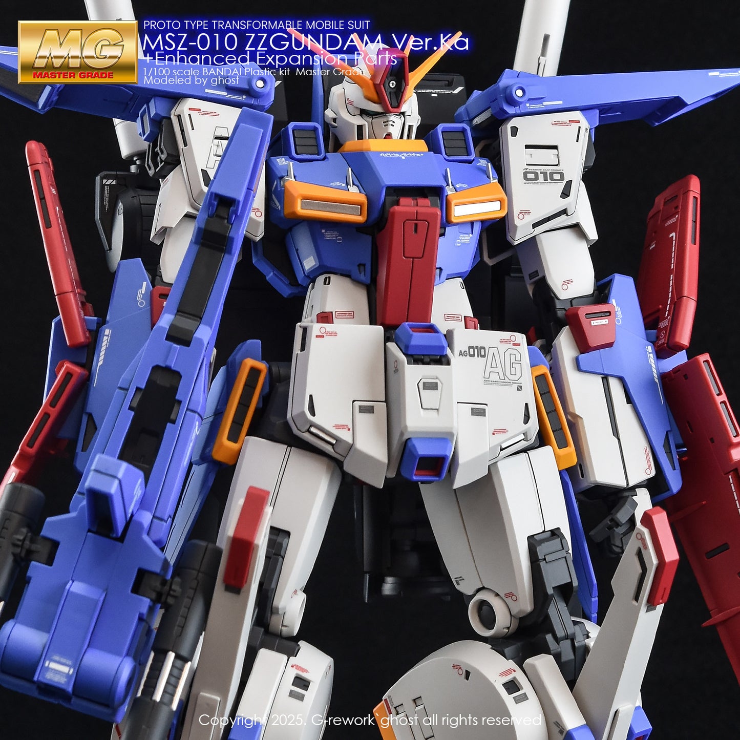 G-Rework [MG] ZZ GUNDAM Ver.Ka + Enhanced Expansion Parts (water slide decal)