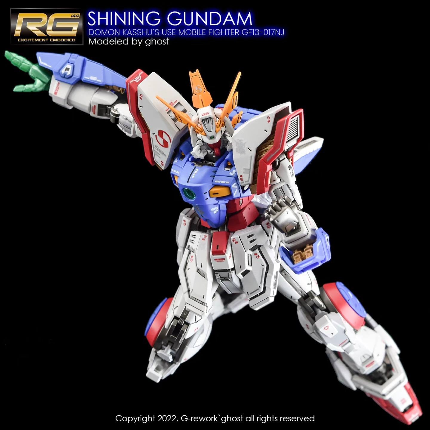 G-Rework [RG] SHINING GUNDAM (water slide decal)