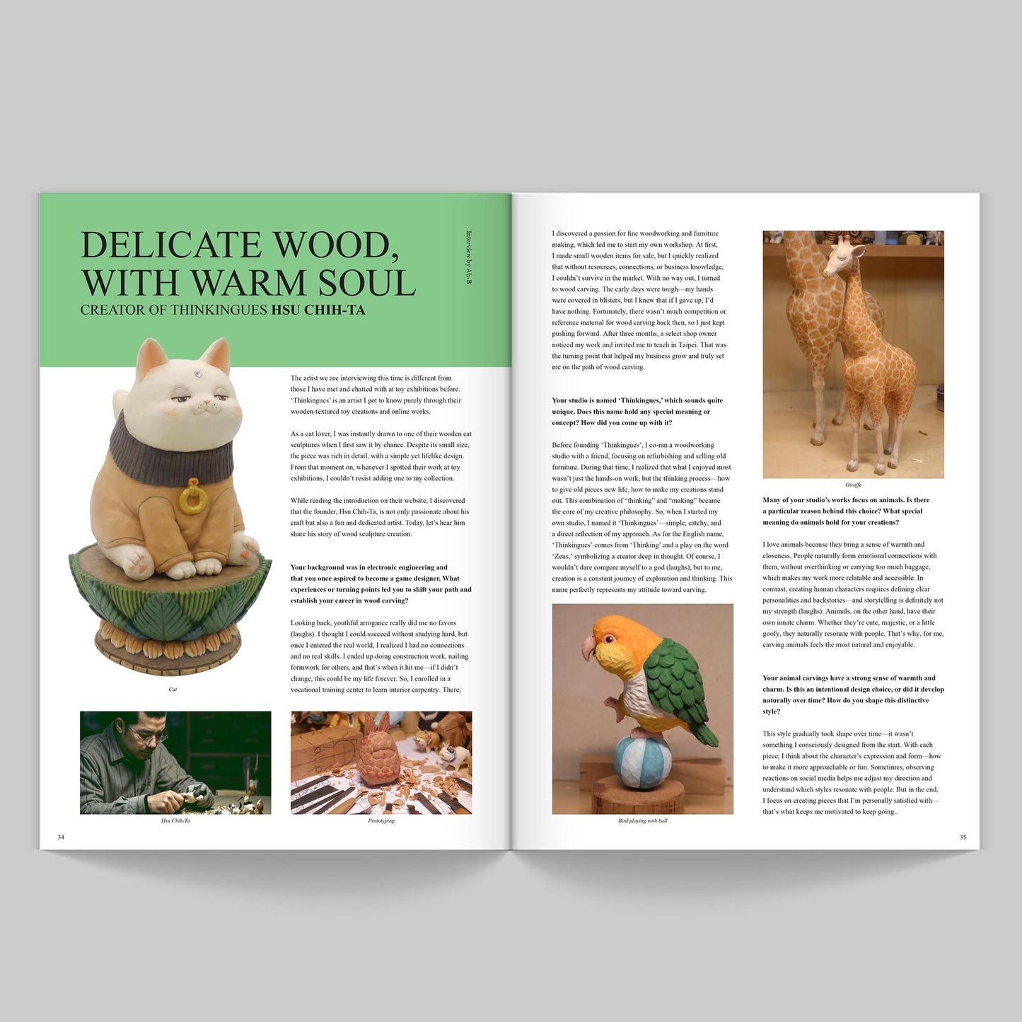 My artist story magazine Issue 3: Wood in progress (Designer toy magazine)