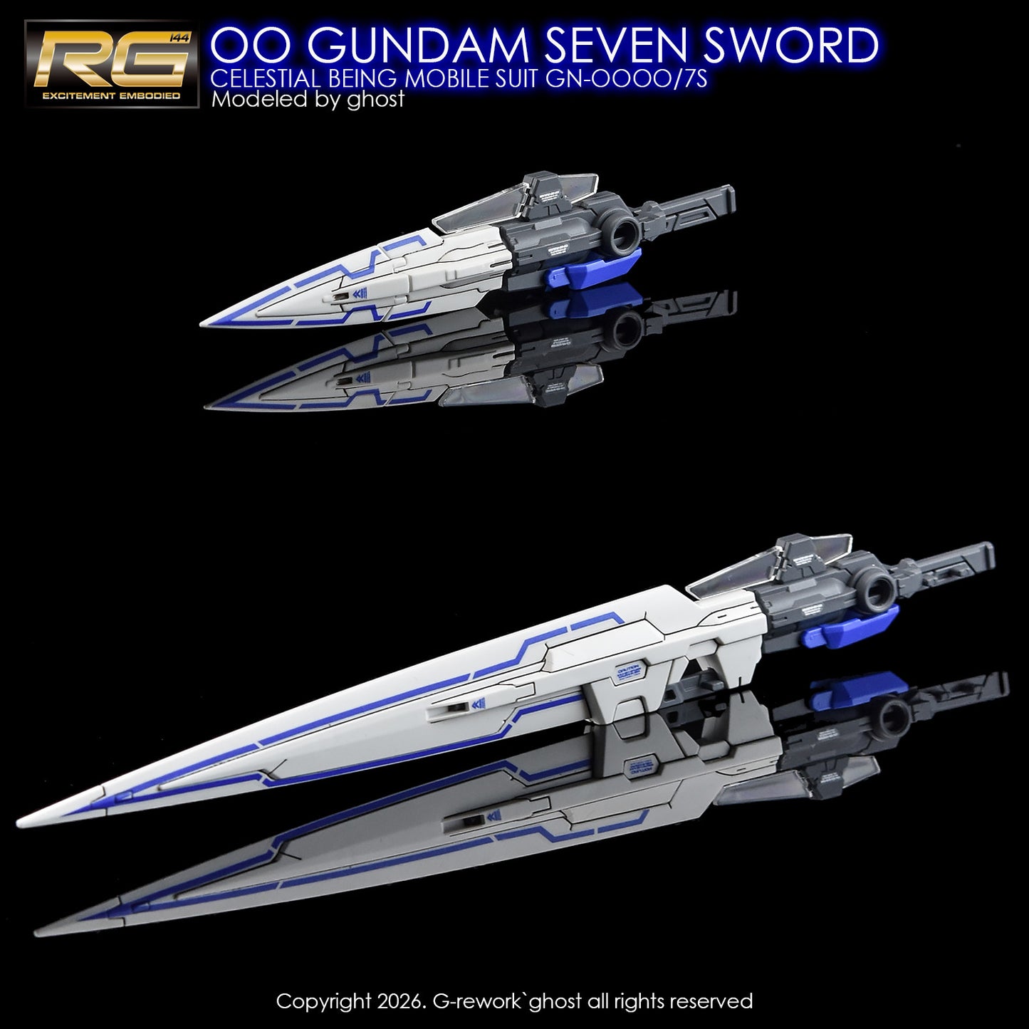 G-Rework [RG] OO SEVEN SWORD (Water Slide Decal)