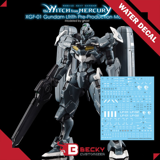 G-Rework [HG] Gundam Lfrith Pre-Production Model (water slide decal)