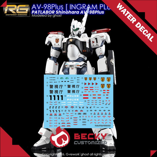 G-Rework [RG] AV-98Plus INGRAM PLUS (WATER DECAL ONLY)