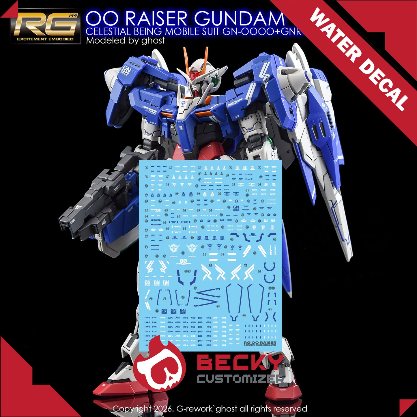 G-Rework [RG] OO RAISER (Water Slide ONLY)