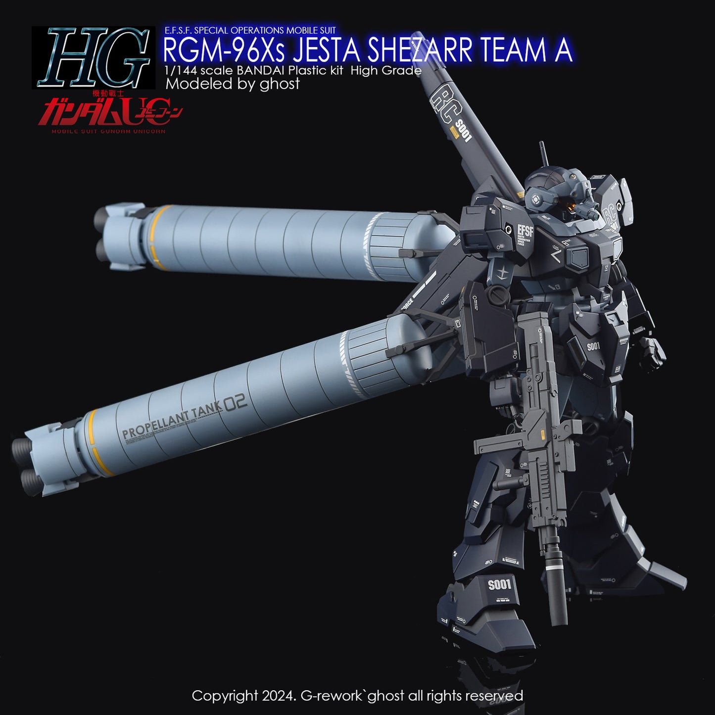 G-Rework [HG] RGM-96Xs JESTA SHEZARR TYPE A (water slide decal)