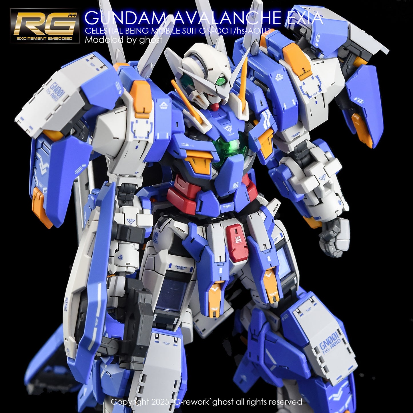 G-Rework [RG] GUNDAM AVALANCHE EXIA (Water slide decal ONLY)