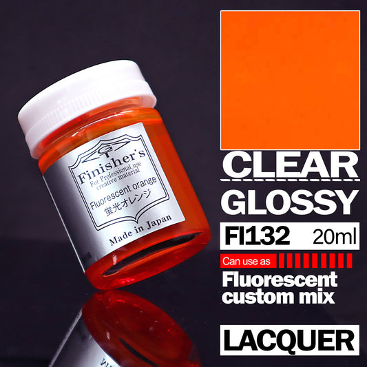 Finisher's FI132 Fluorescent Orange (Clear) Lacquer 20ml