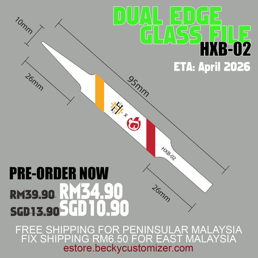 [PRE-ORDER] Dual Edge Glass File (HXB-02) Hobbymate X Becky Customizer