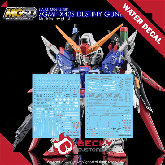 G-Rework [MGSD] DESTINY GUNDAM (water slide decal only)