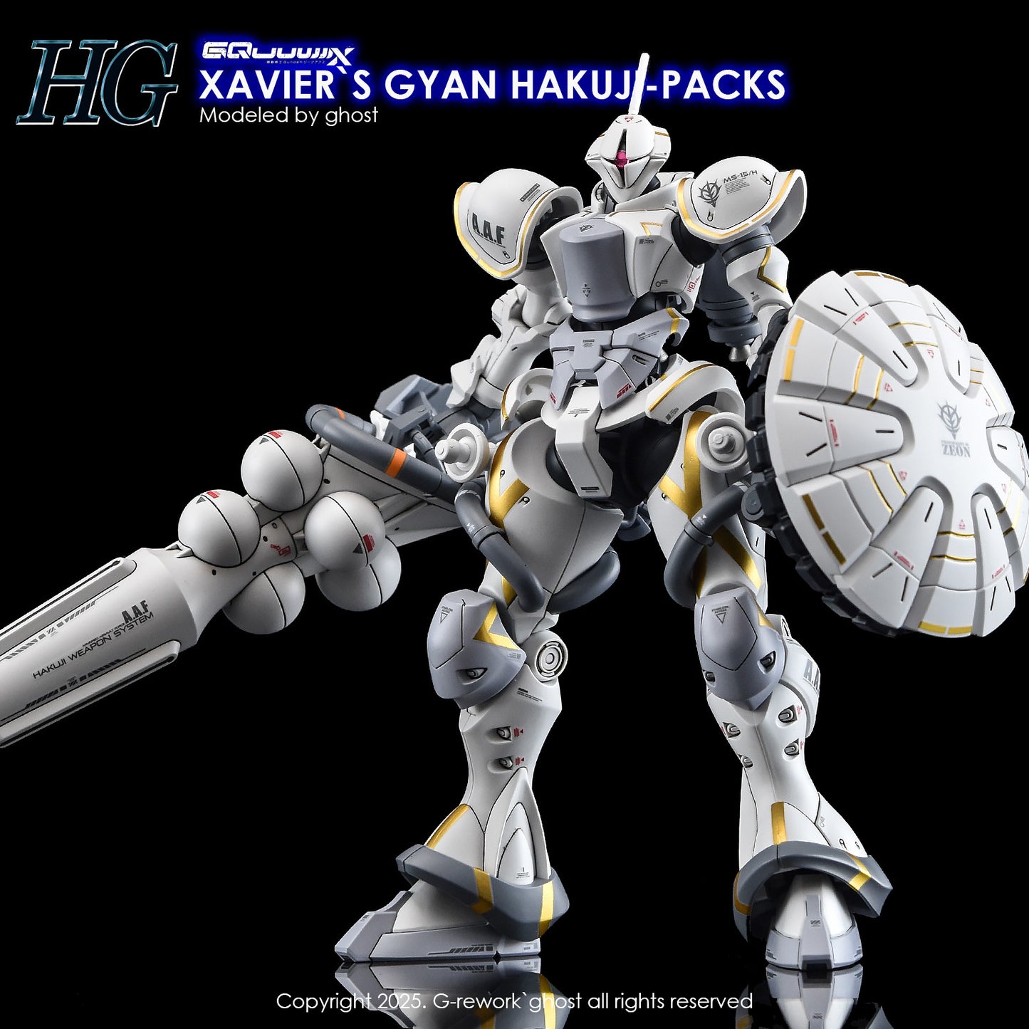 G-Rework [HG] GQuuuuuux XAVIER'S GYAN HAKUJI-PACKS (water decal)