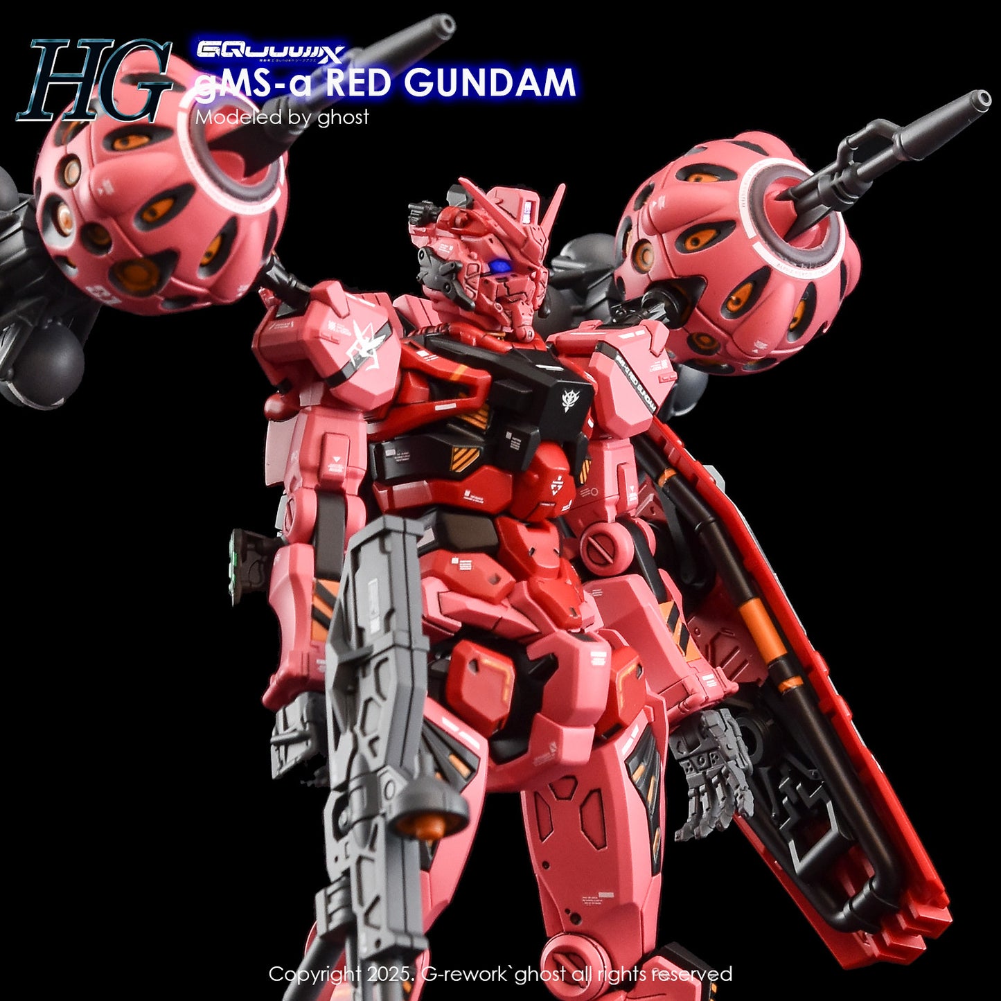 G-Rework [HG] GQX Red Gundam (water slide decal)