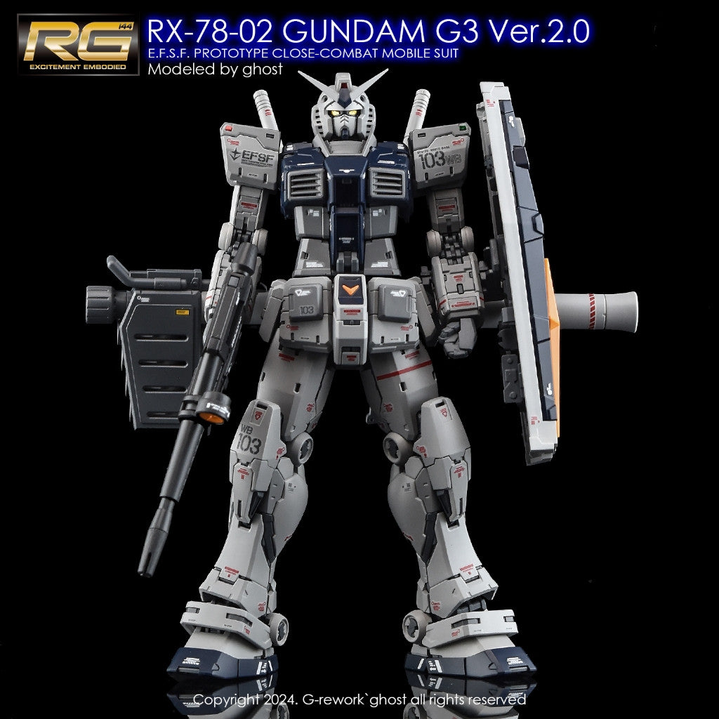 G-Rework [RG] RX-78-2 GUNDAM Ver.2.0 (Water slide decal)