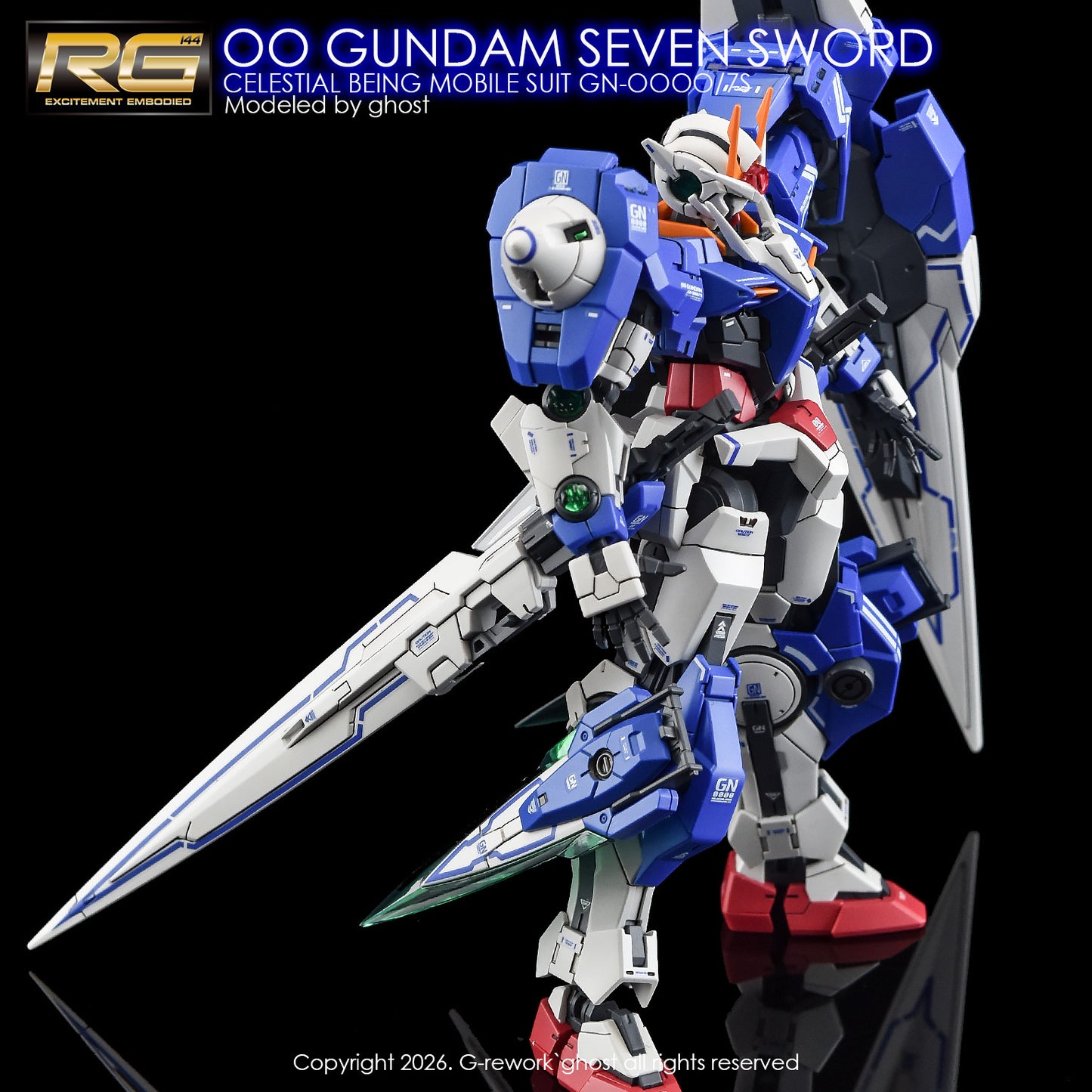 G-Rework [RG] OO SEVEN SWORD (Water Slide Decal)