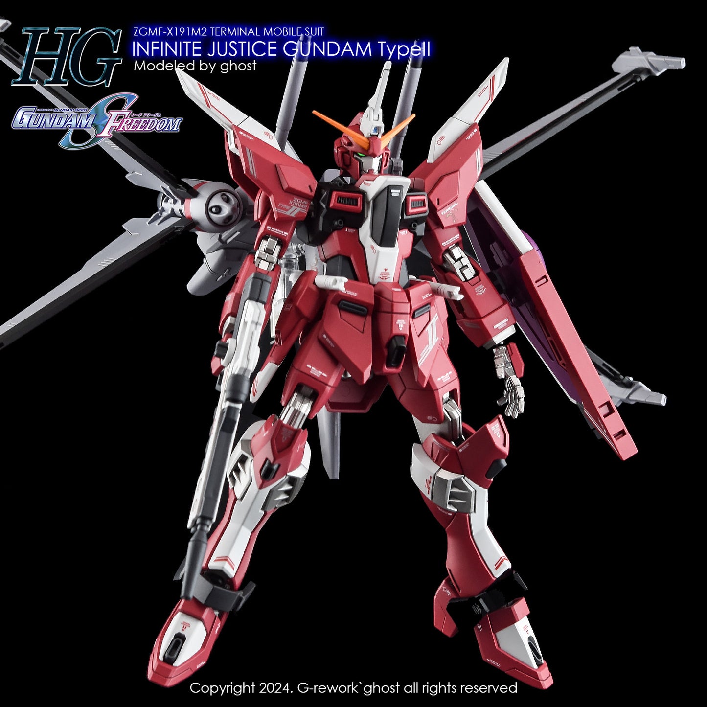 G-Rework [HG] INFINITE JUSTICE GUNDAM TYPE 2 (water decal)