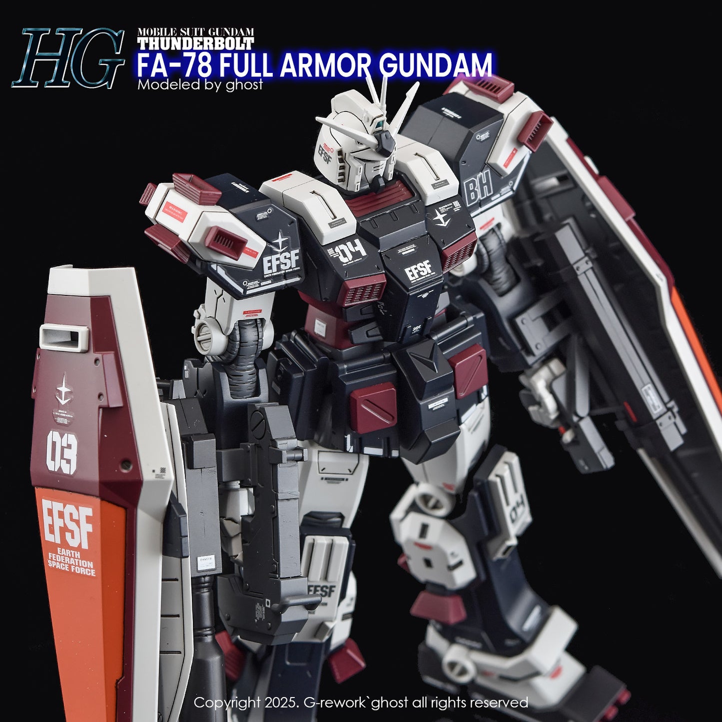 G-Rework [HG] [THUNDERBOLT] FULLARMOR GUNDAM (WATER DECAL ONLY)