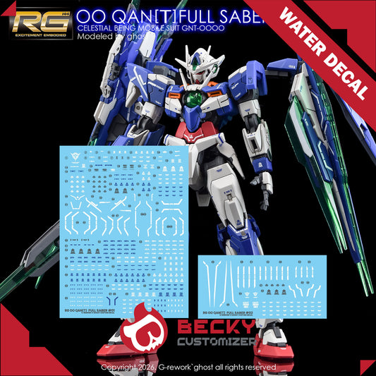 G-Rework [RG] OO QAN[T] FULL SABER (WATER DECAL ONLY)