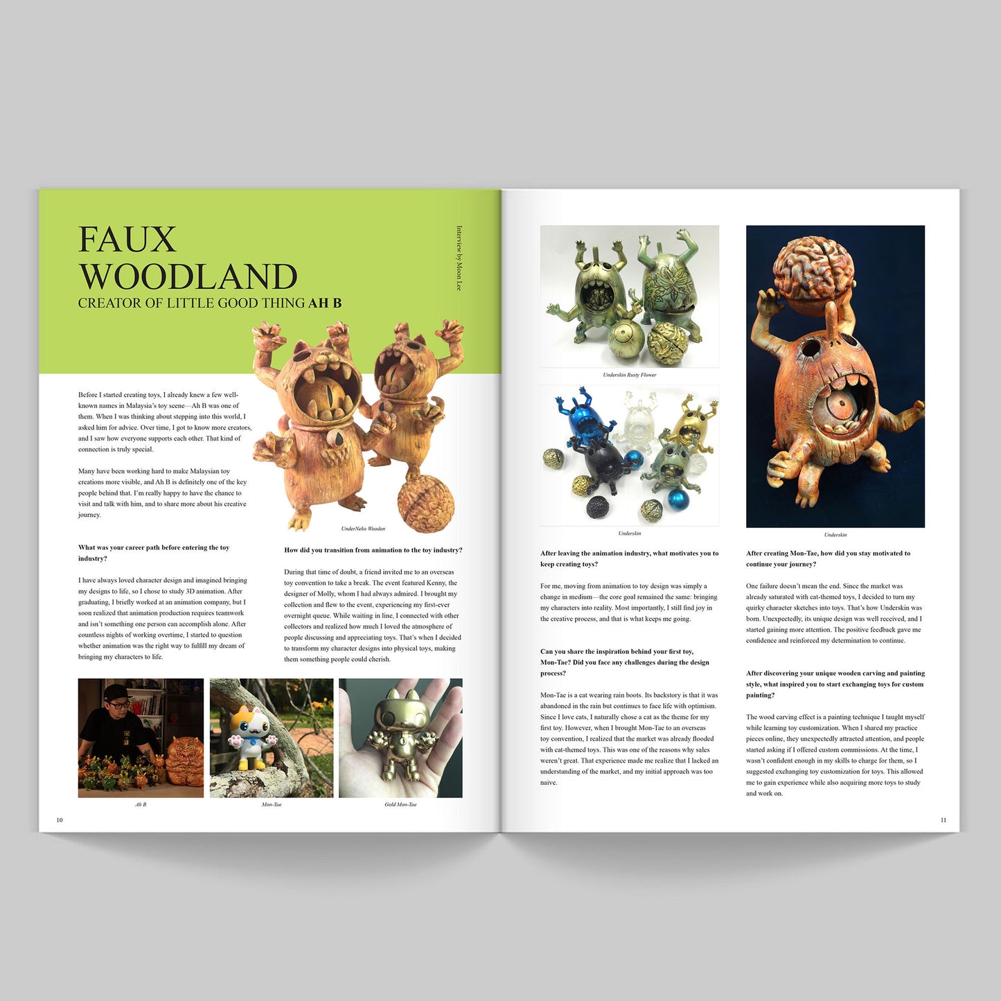 My artist story magazine Issue 3: Wood in progress (Designer toy magazine)