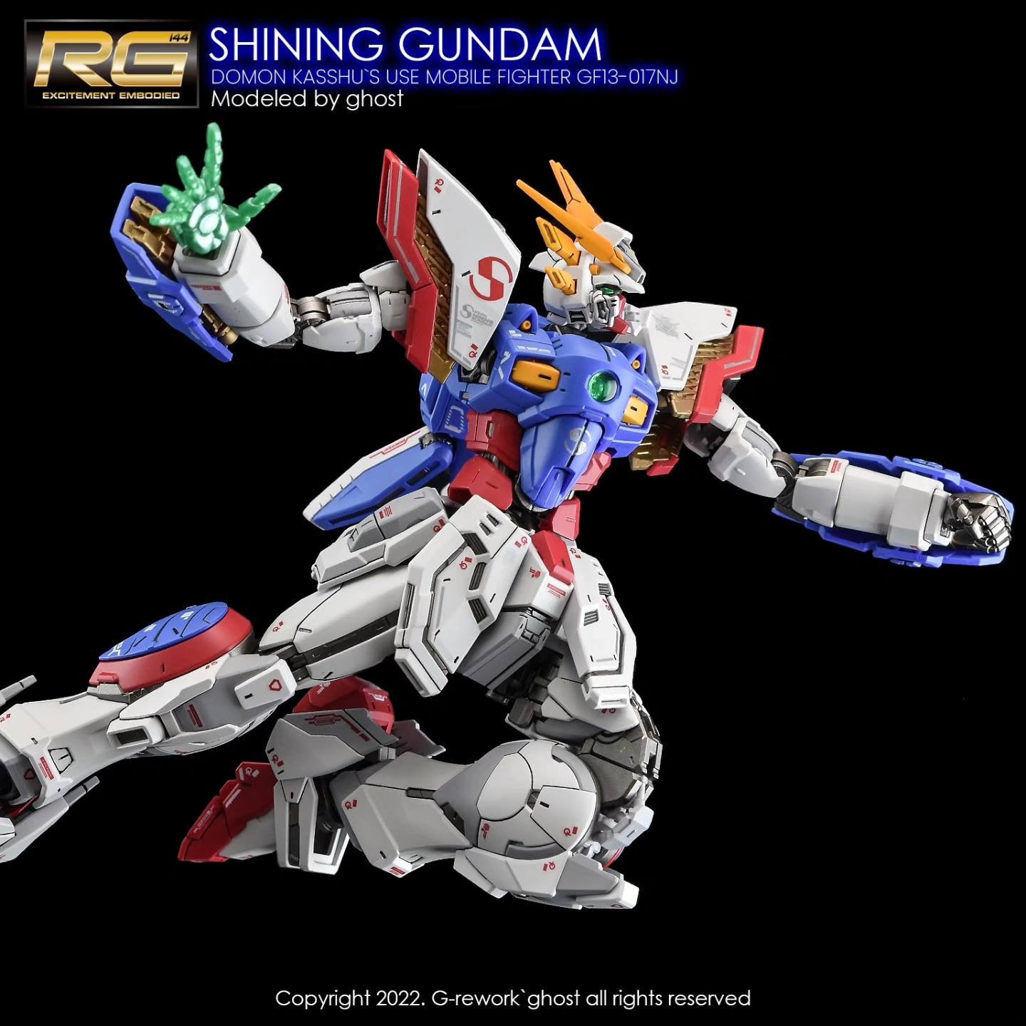 G-Rework [RG] SHINING GUNDAM (water slide decal)