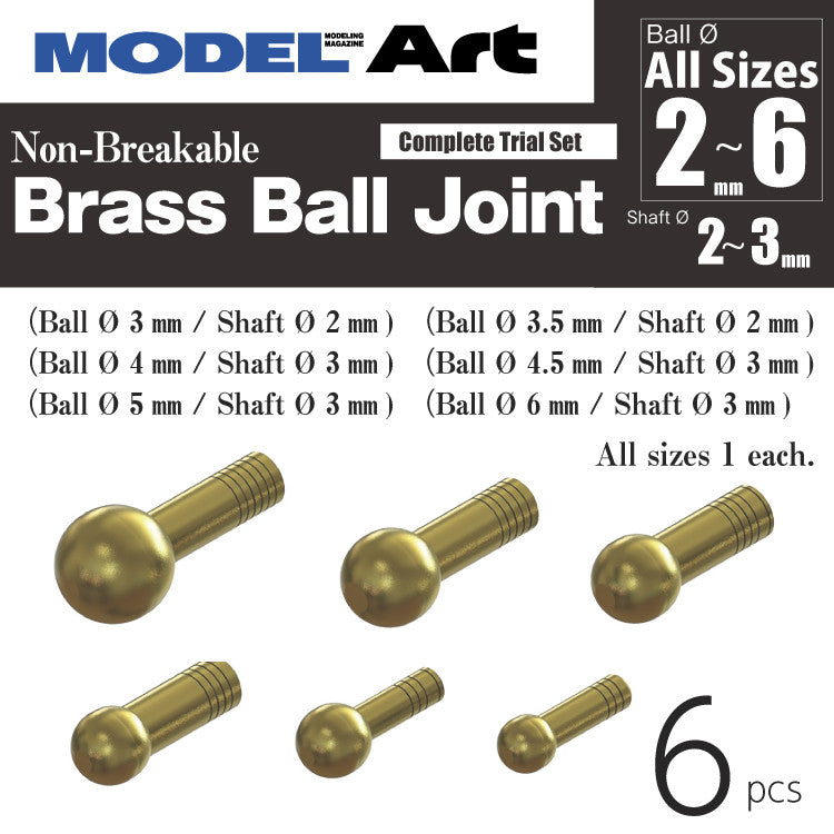 Unbreakable ball joint/Brass ball joint (for figures and mecha)