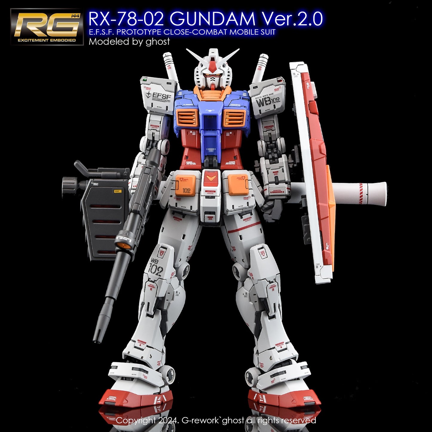 G-Rework [RG] RX-78-2 GUNDAM Ver.2.0 (Water slide decal)