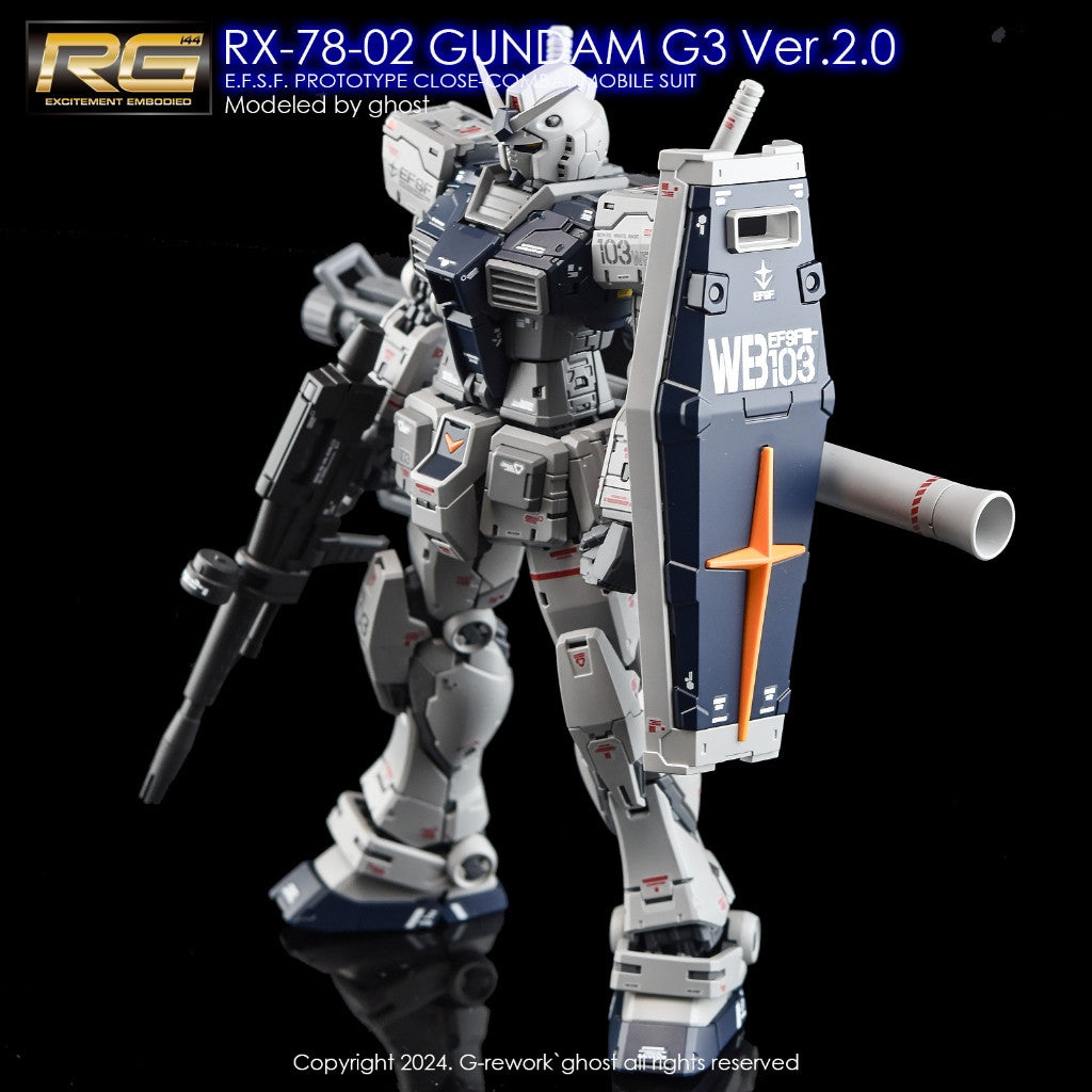 G-Rework [RG] RX-78-2 GUNDAM Ver.2.0 (Water slide decal)