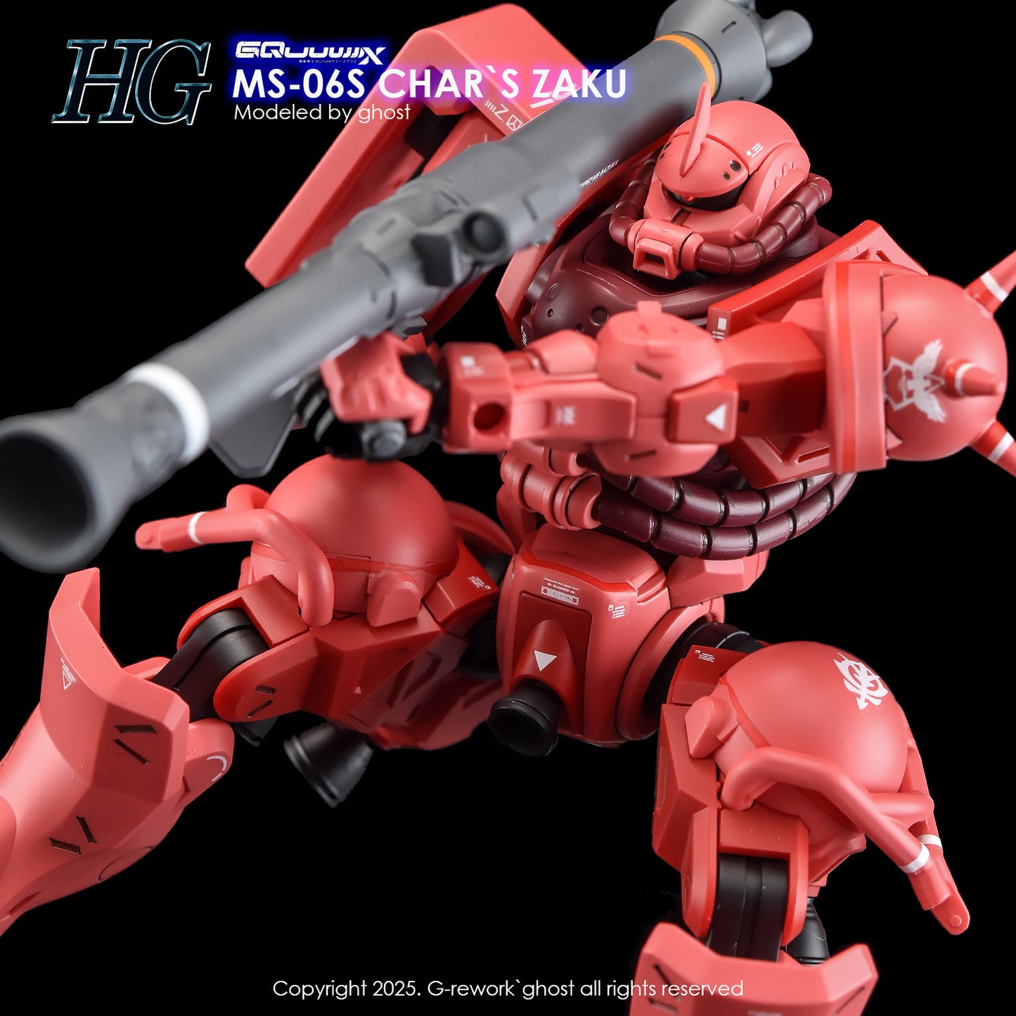 G-Rework [HG] [GQuuuuuux] CHAR'S ZAKU (Water slide ONLY)