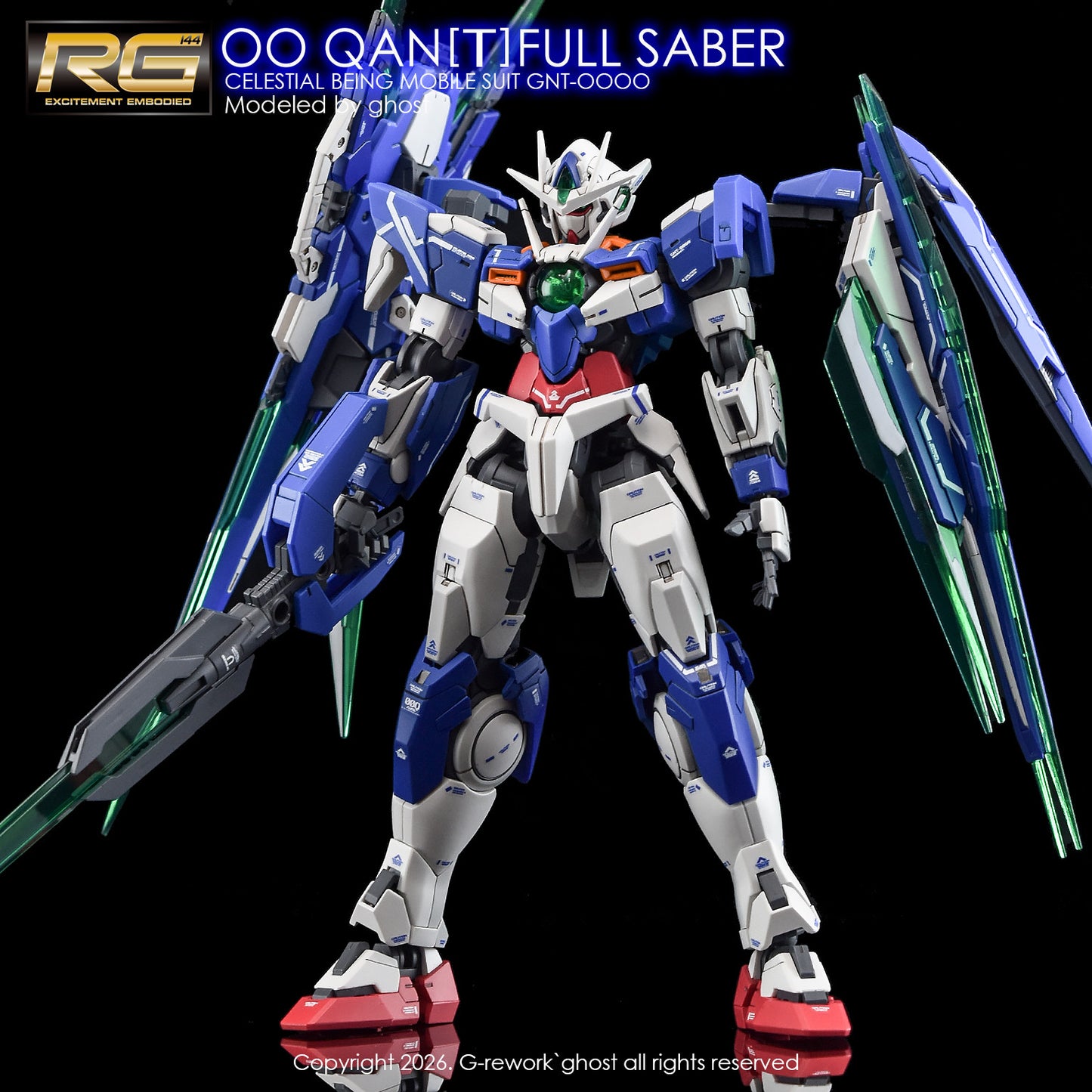 G-Rework [RG] OO QAN[T] FULL SABER (WATER DECAL ONLY)