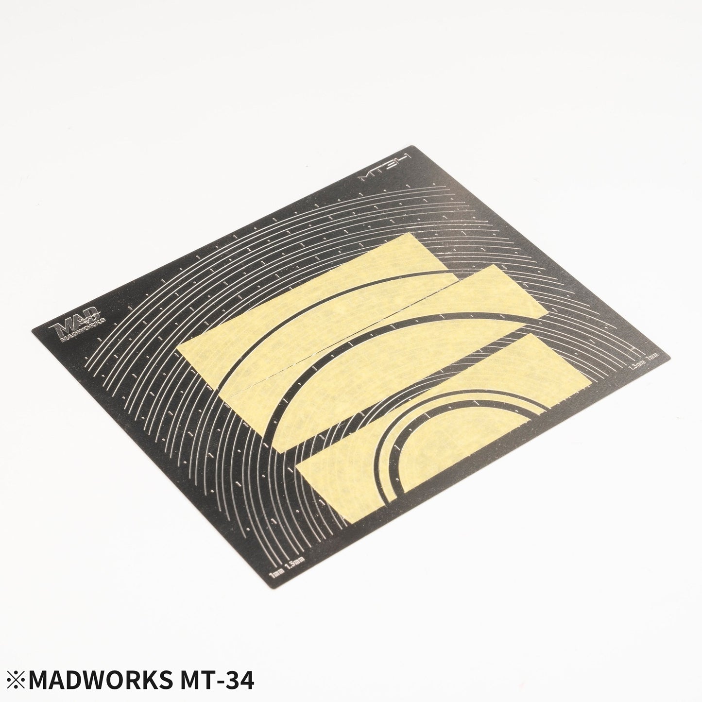 Madworks MT-22/MT-33/MT-34 Arc Cutting Template / Masking tape template