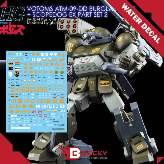 G-Rework [HG] VOTOMS BURGLARYDOG+EX PART SET2 (Water Slide decal)