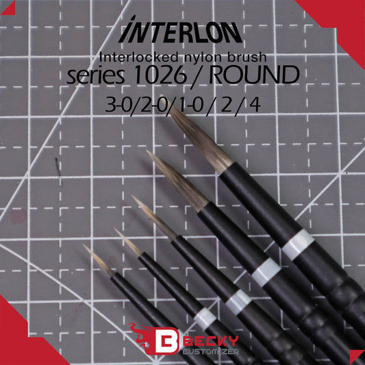 Interlon Interlock Nylon Brush 1026 series (Made in Japan)