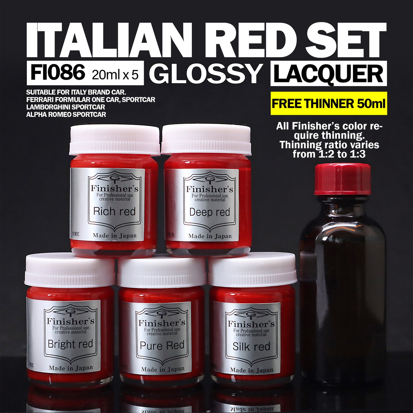 Finisher's FI086 Italian Red Set