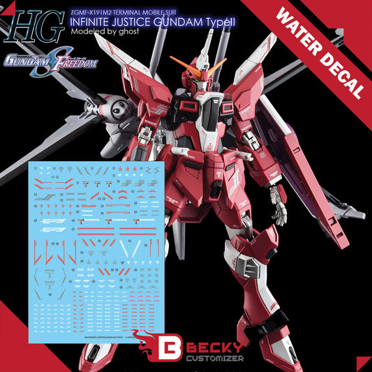 G-Rework [HG] INFINITE JUSTICE GUNDAM TYPE 2 (water decal)