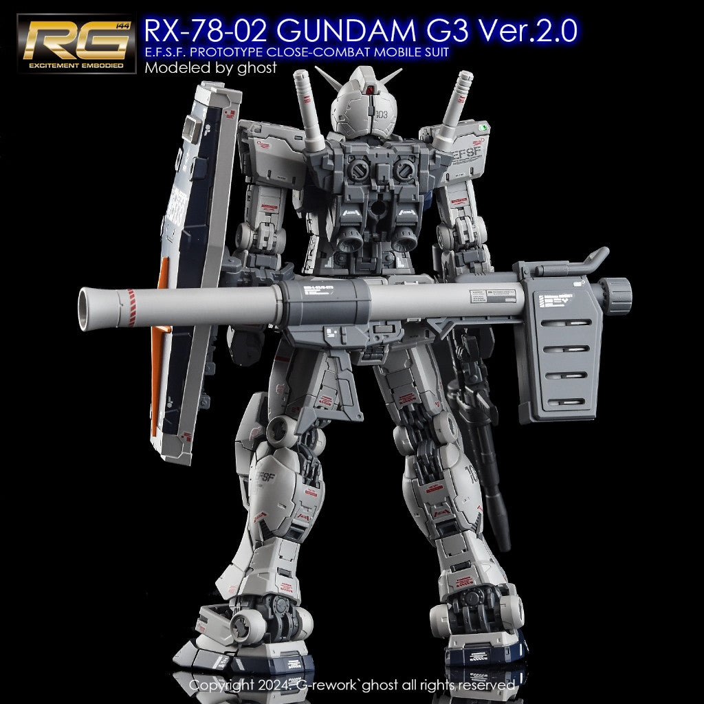 G-Rework [RG] RX-78-2 GUNDAM Ver.2.0 (Water slide decal)