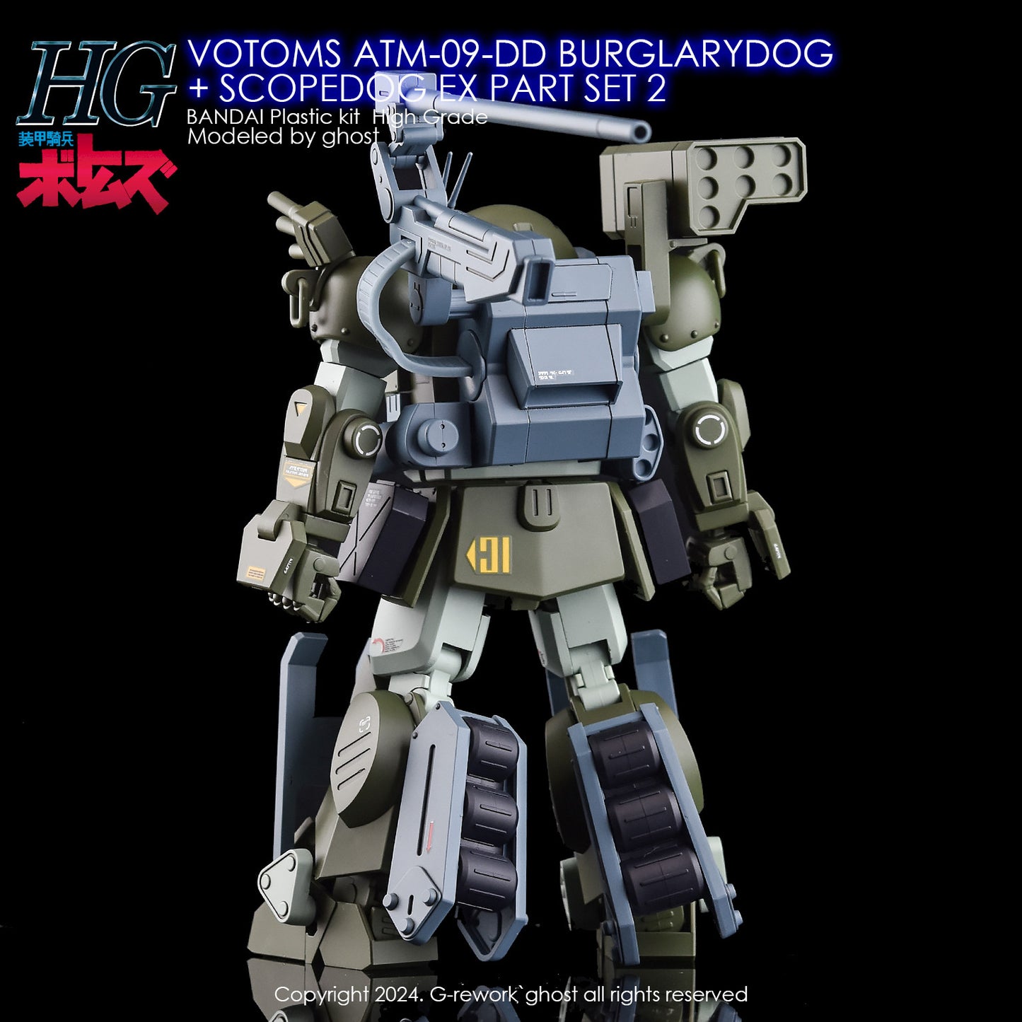 G-Rework [HG] VOTOMS BURGLARYDOG+EX PART SET2 (Water Slide decal)