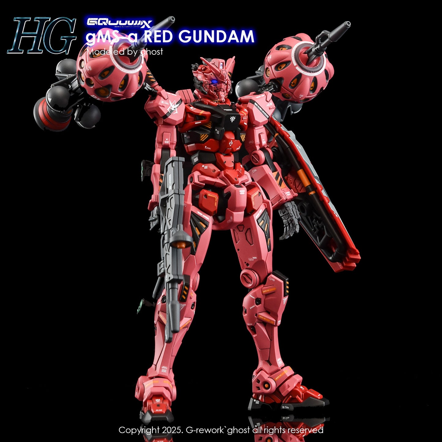 G-Rework [HG] GQX Red Gundam (water slide decal)