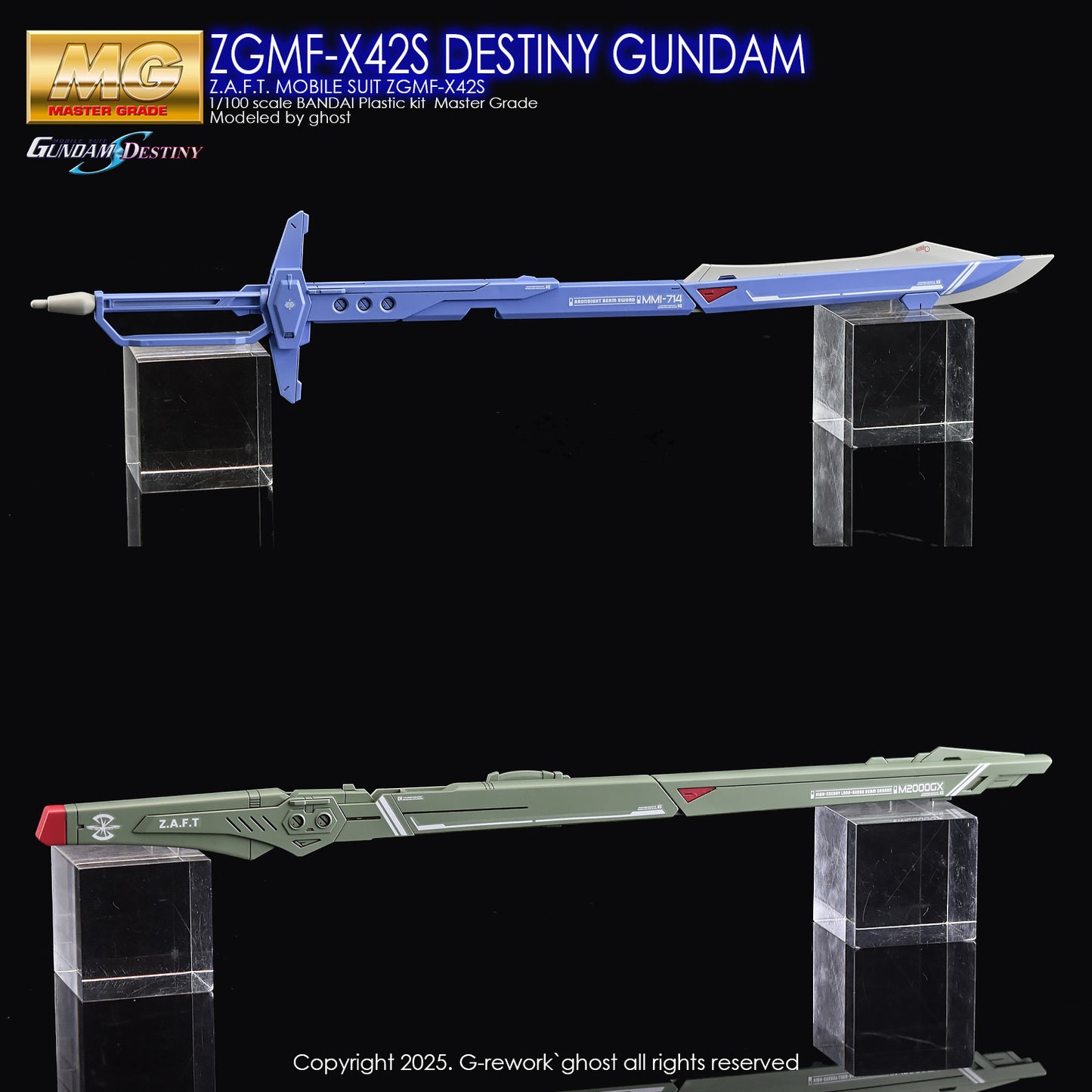 G-Rework [MG] SEED DESTINY GUNDAM (WATER DECAL ONLY)