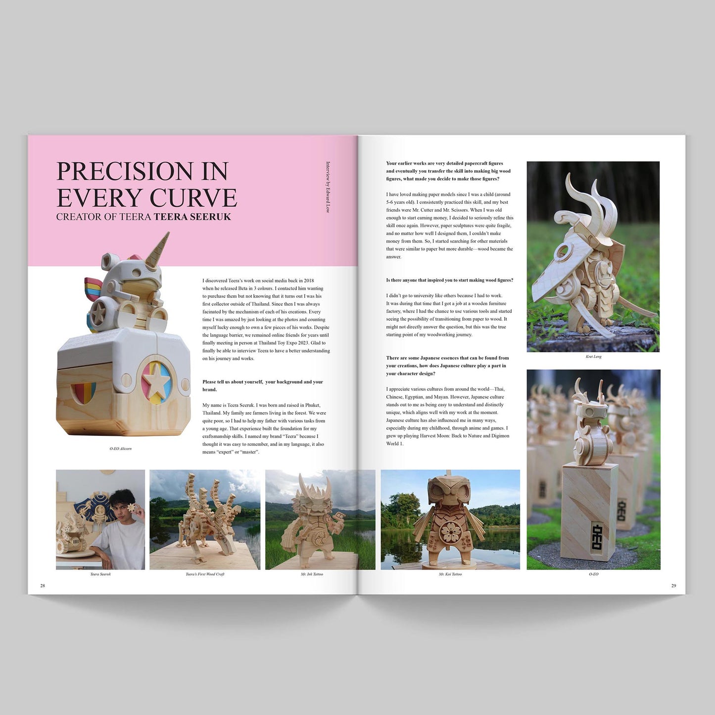 My artist story magazine Issue 3: Wood in progress (Designer toy magazine)