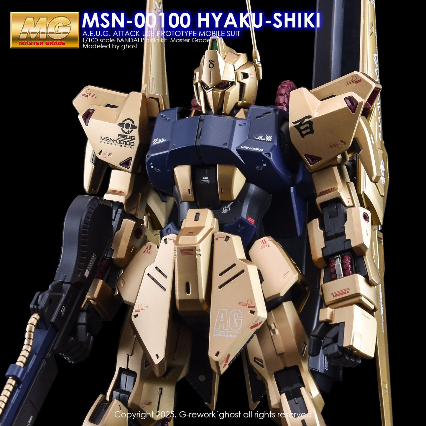 G-Rework [MG] HYAKU-SHIKI Ver.2.0 (Water slide decal ONLY)