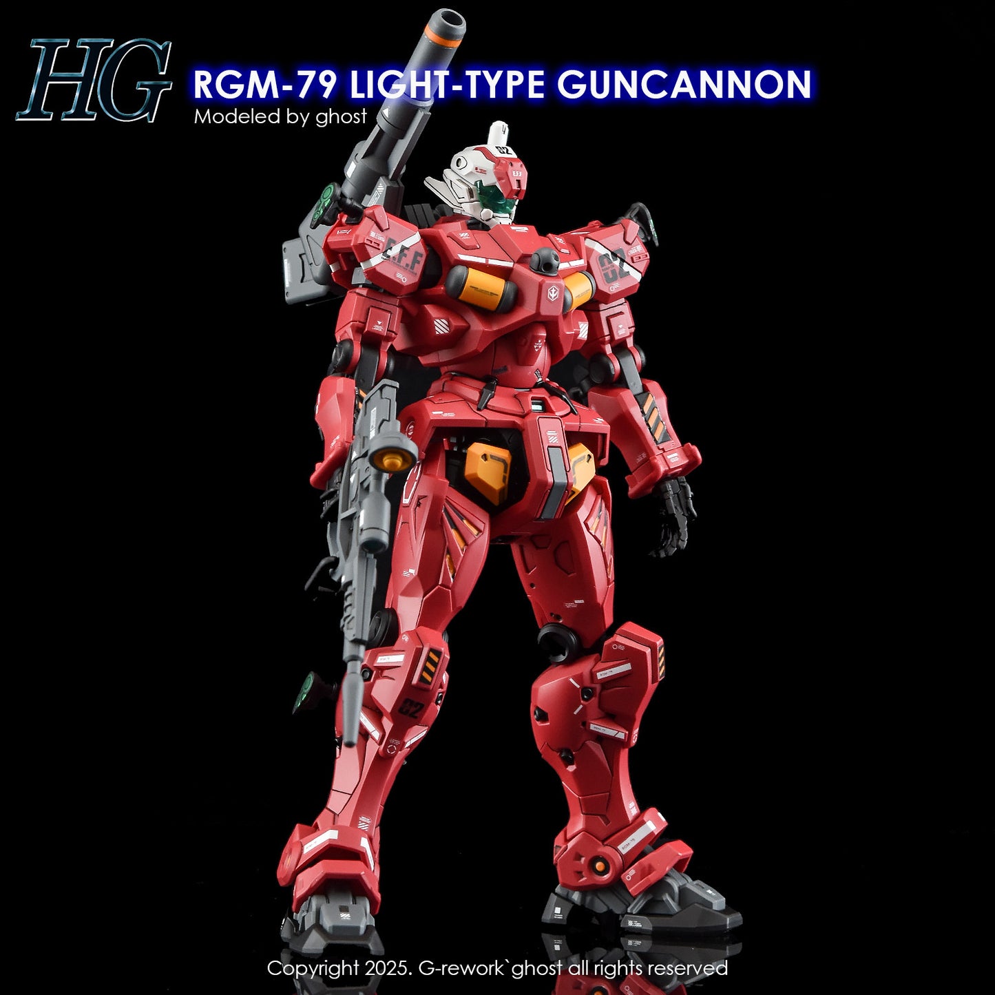 G-Rework [HG] GQuuuuuux LIGHT-TYPE GUNCANNON (Water slide)