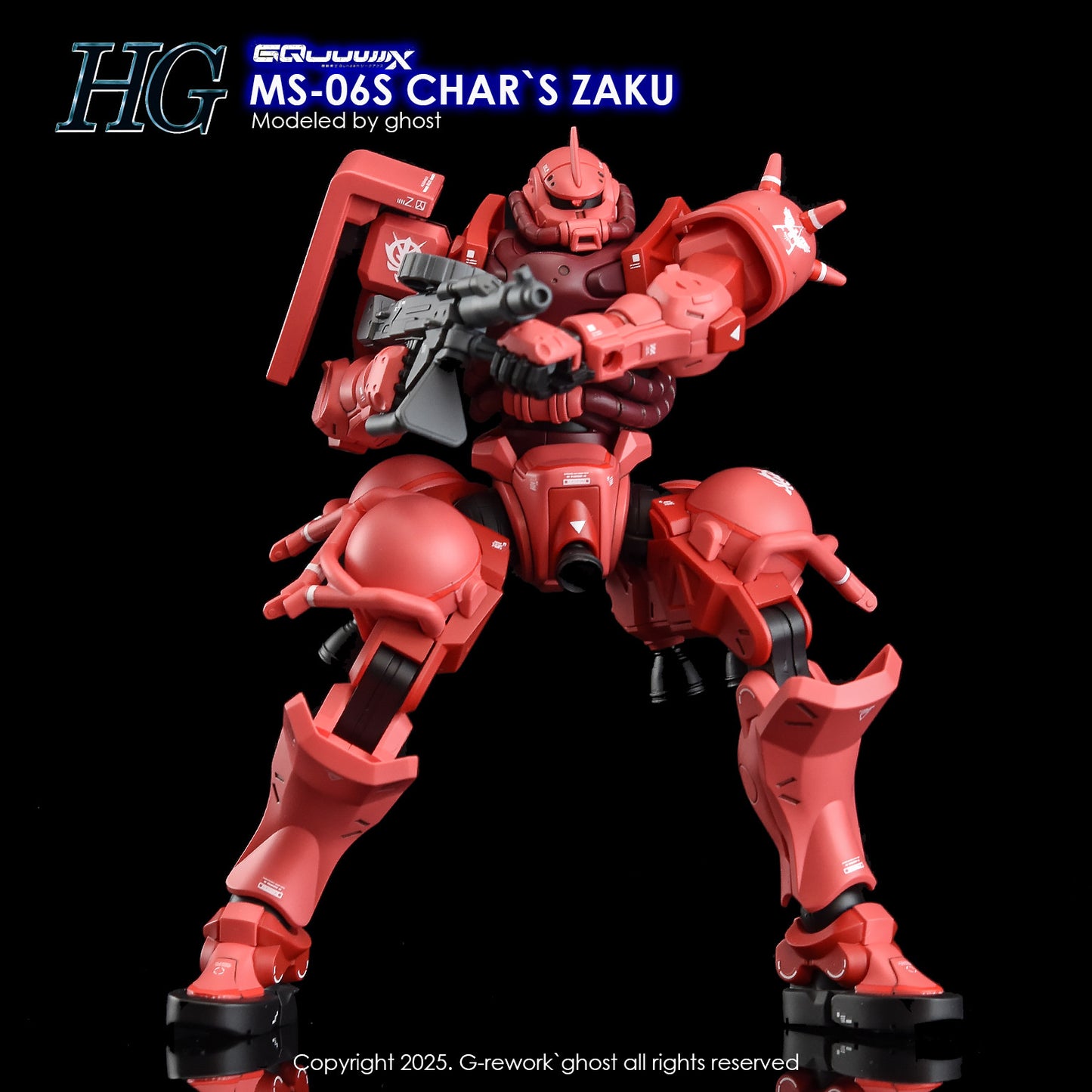G-Rework [HG] [GQuuuuuux] CHAR'S ZAKU (Water slide ONLY)