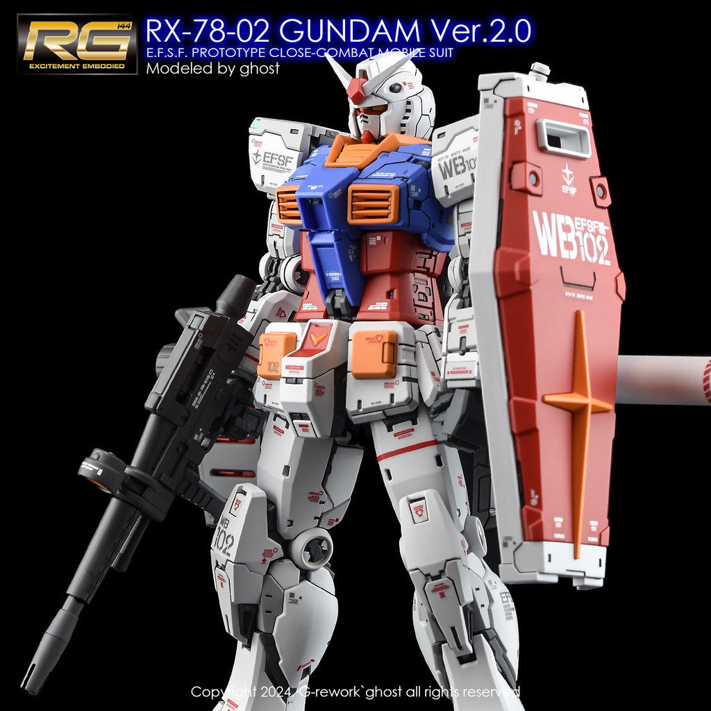 G-Rework [RG] RX-78-2 GUNDAM Ver.2.0 (Water slide decal)