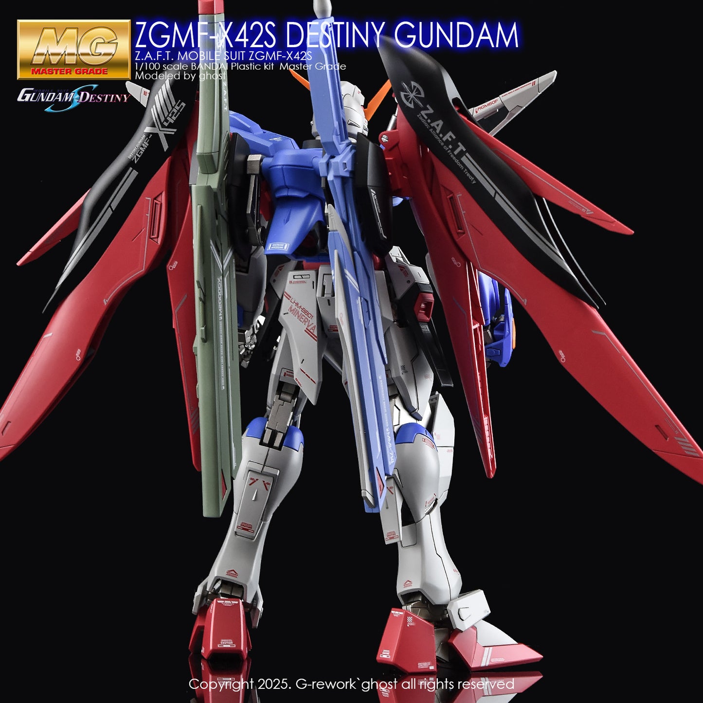 G-Rework [MG] SEED DESTINY GUNDAM (WATER DECAL ONLY)
