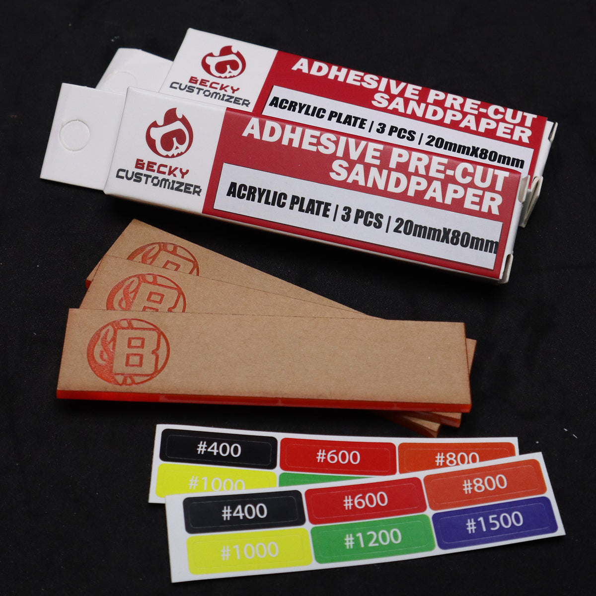 Becky Customizer Sandpaper (Adhesive pre-cut sandpaper)