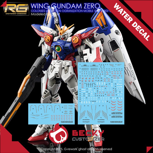 G-Rework [RG] WING GUNDAM ZERO (Water slide decal ONLY)