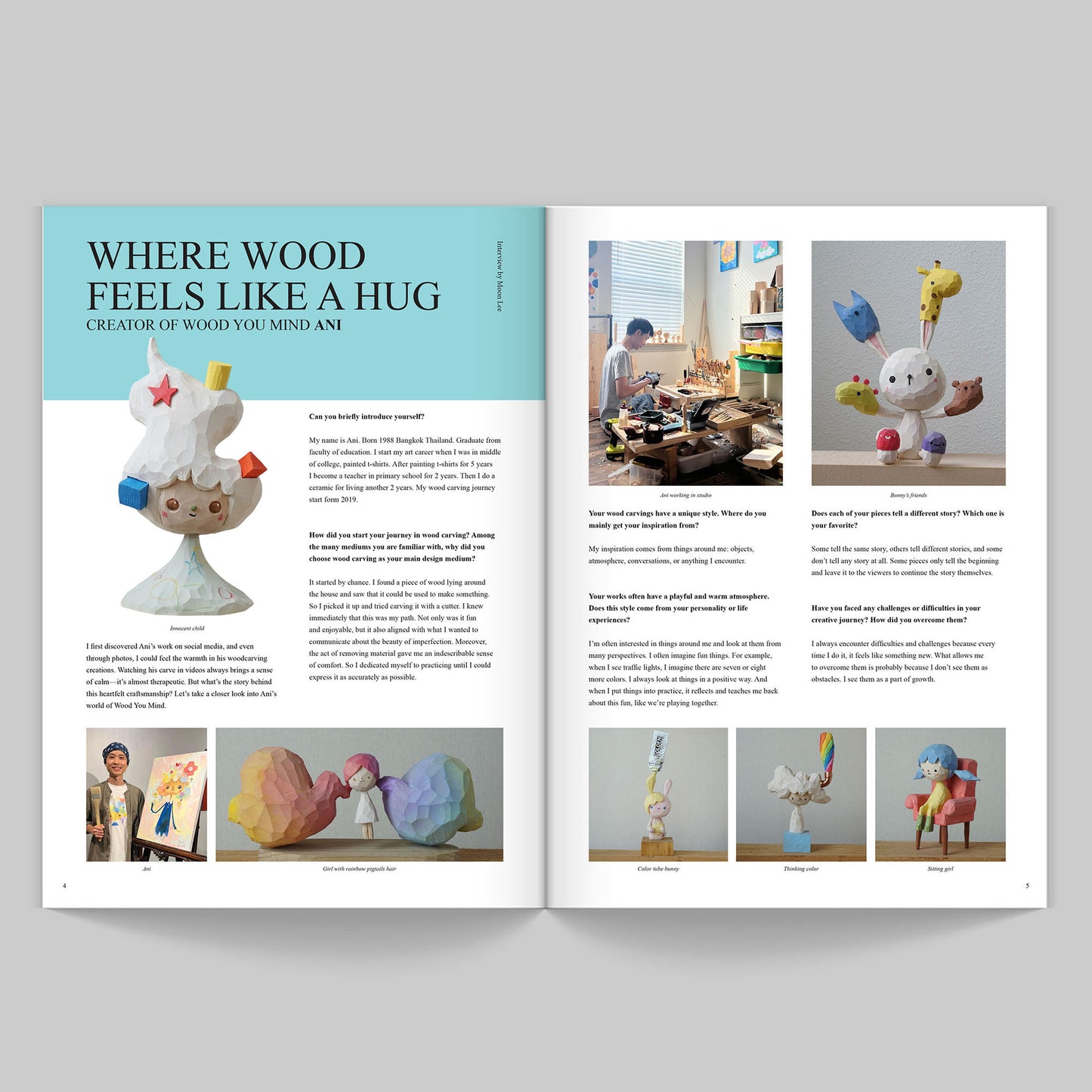 My artist story magazine Issue 3: Wood in progress (Designer toy magazine)