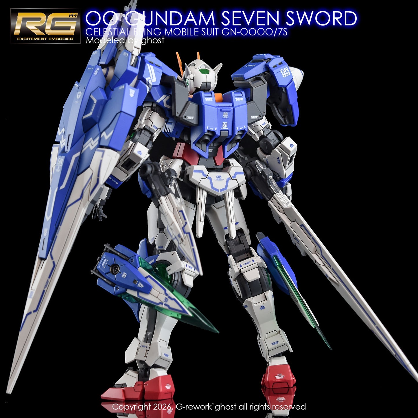 G-Rework [RG] OO SEVEN SWORD (Water Slide Decal)