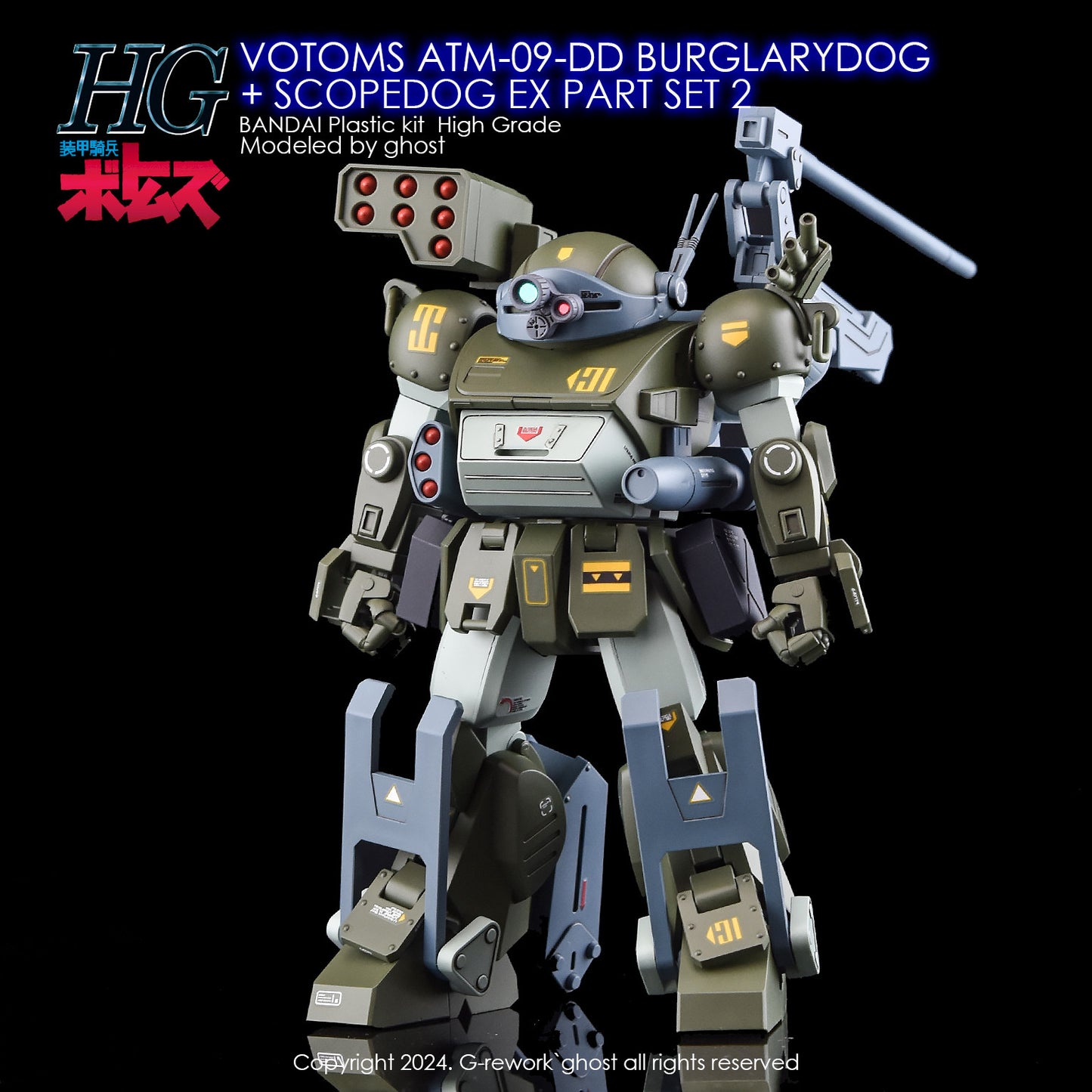 G-Rework [HG] VOTOMS BURGLARYDOG+EX PART SET2 (Water Slide decal)