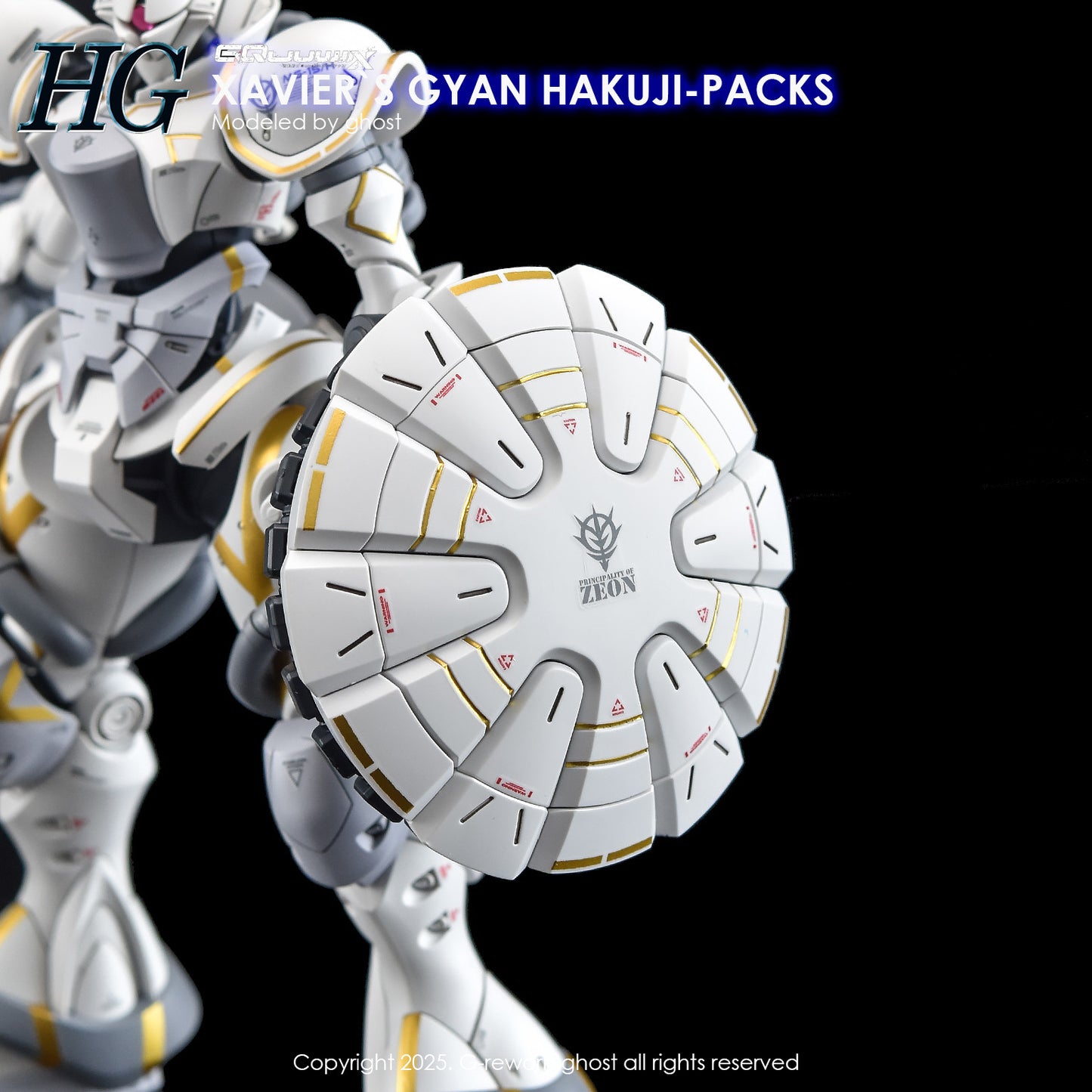 G-Rework [HG] GQuuuuuux XAVIER'S GYAN HAKUJI-PACKS (water decal)