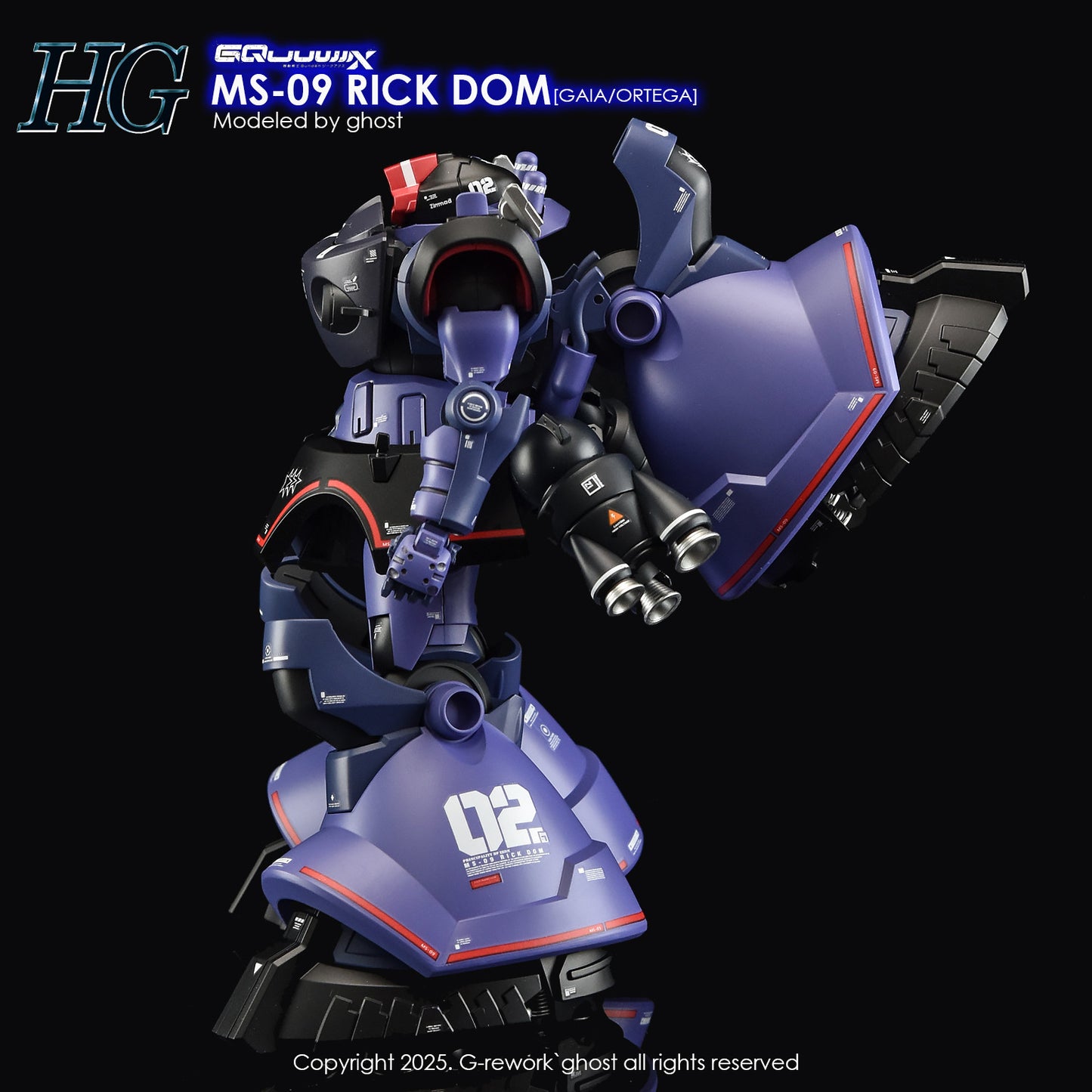G-Rework [HG] GQuuuuuux RICK DOM (WATER SLIDE DECAL)